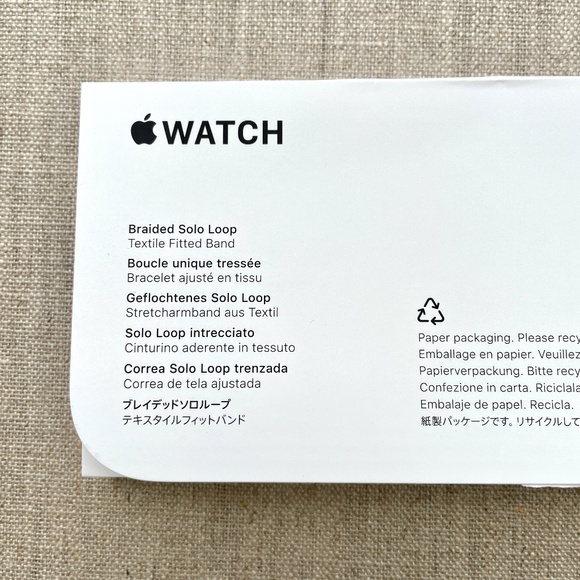 Apple Watch Braided Solo Loop Band (42mm - Green Grey - Size 5) - Picture 6 of 10